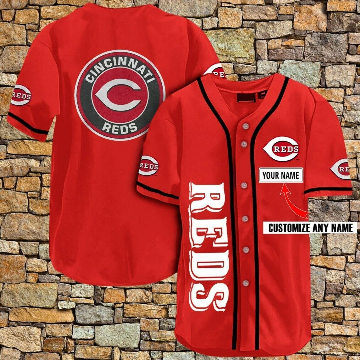[Custom Name] Cincinnati Reds All Over Print Baseball Jersey For Fans